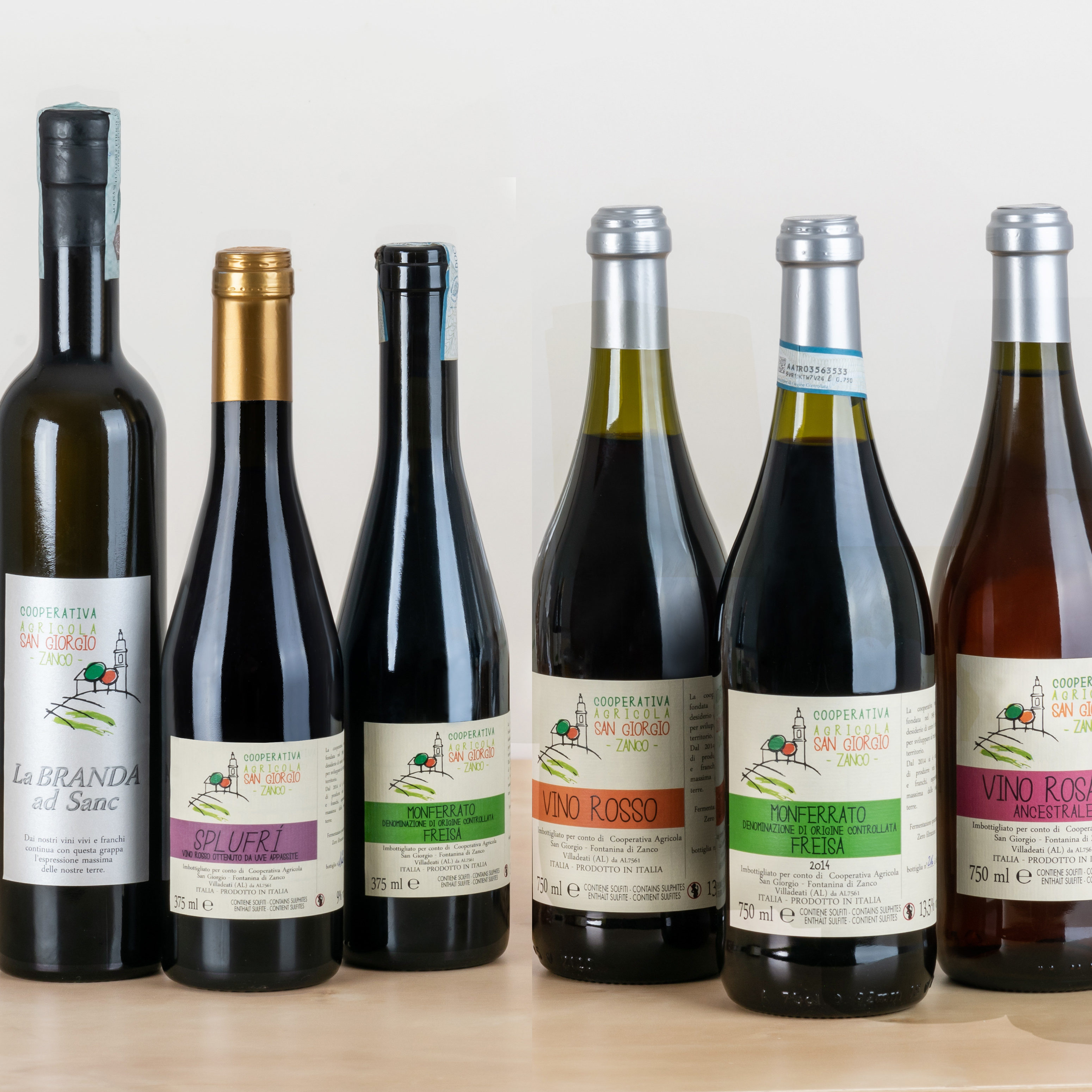 Prodotti alimentari Cooperativa agricola San Giorgio Zanco vino Alessandria